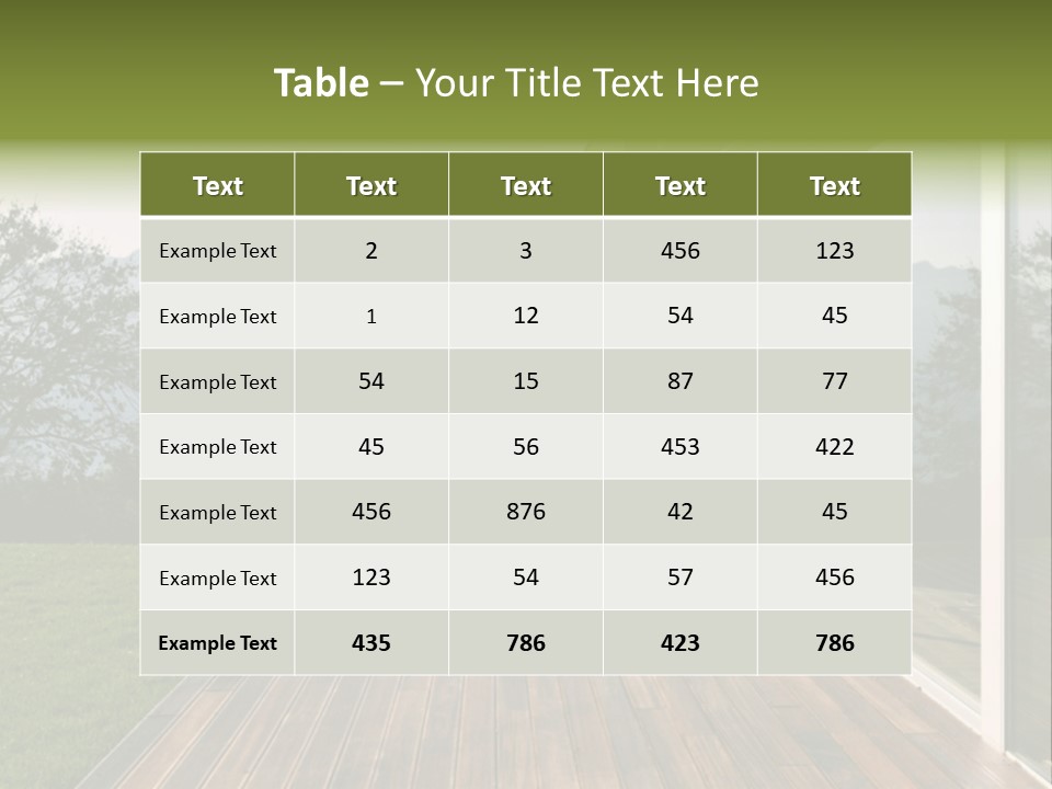 Nature Sky Design PowerPoint Template