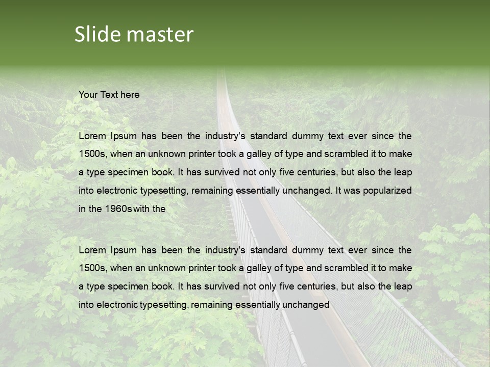 Steel Canyon Mountain PowerPoint Template