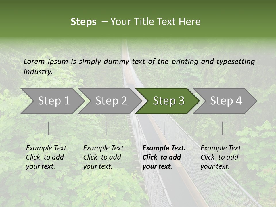 Steel Canyon Mountain PowerPoint Template