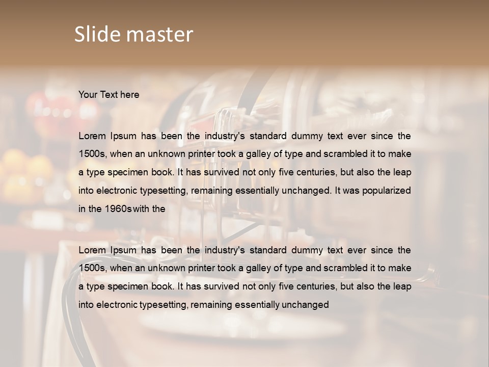 Objects Food Containers PowerPoint Template