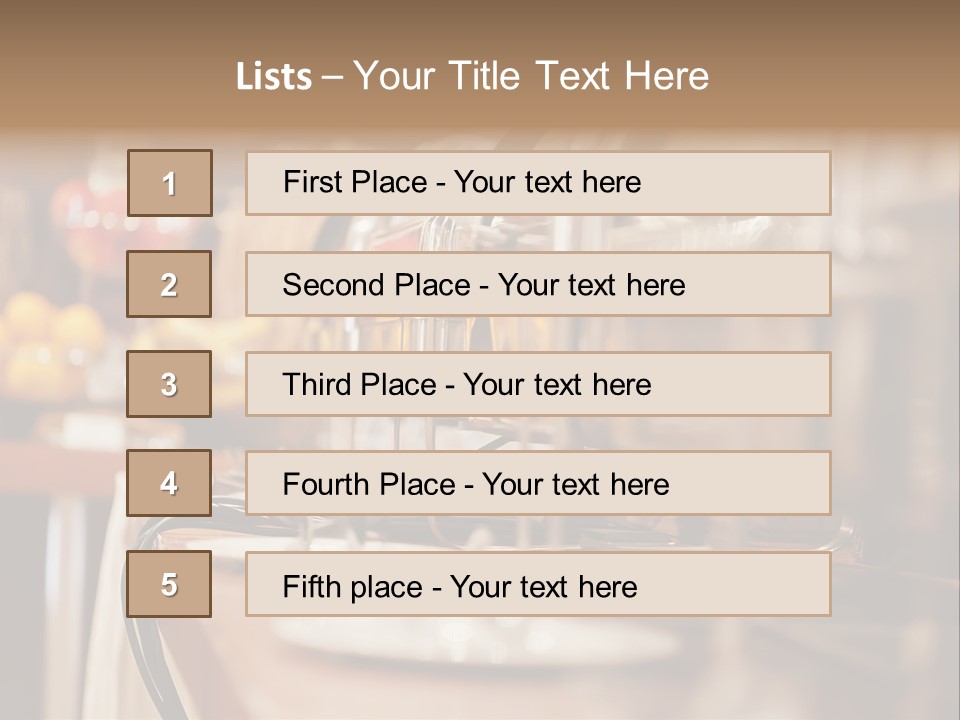 Objects Food Containers PowerPoint Template