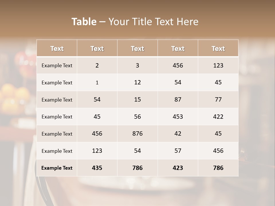 Objects Food Containers PowerPoint Template