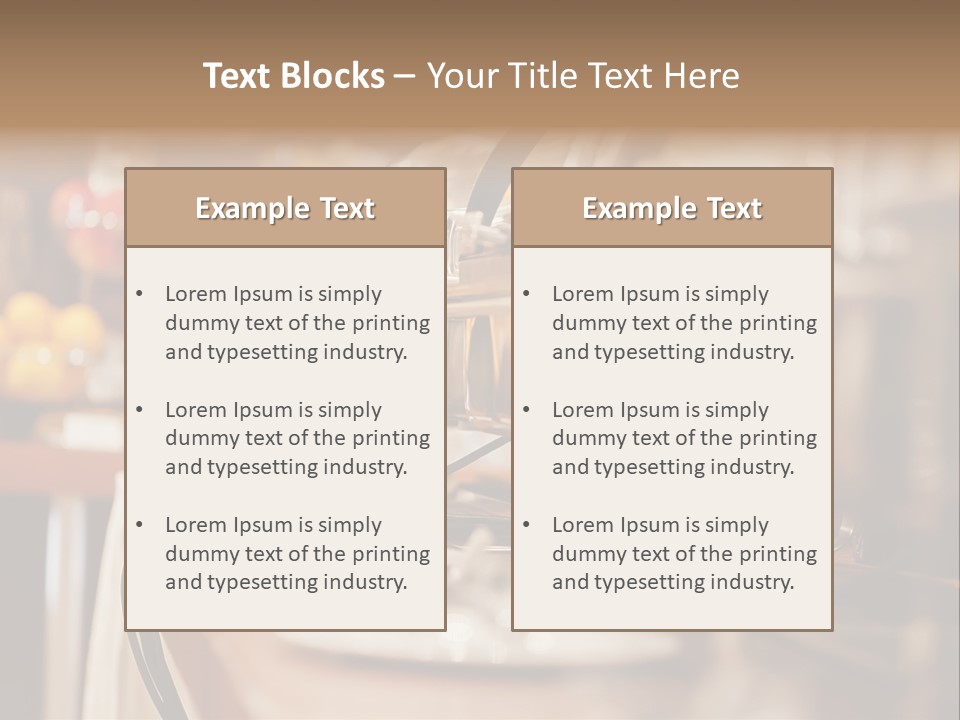 Objects Food Containers PowerPoint Template