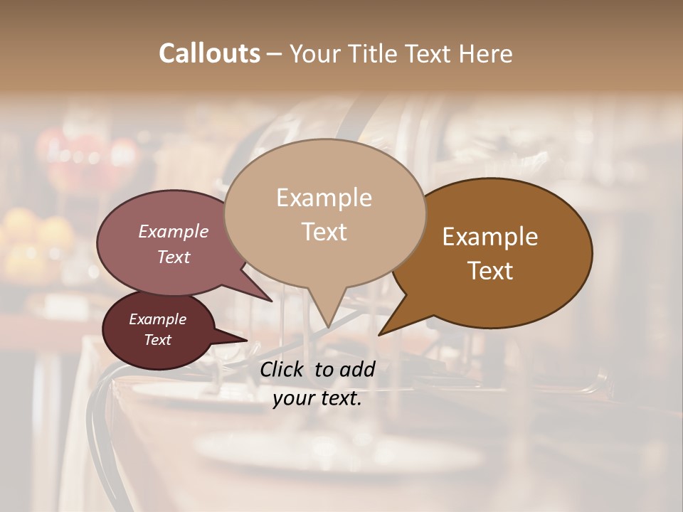 Objects Food Containers PowerPoint Template