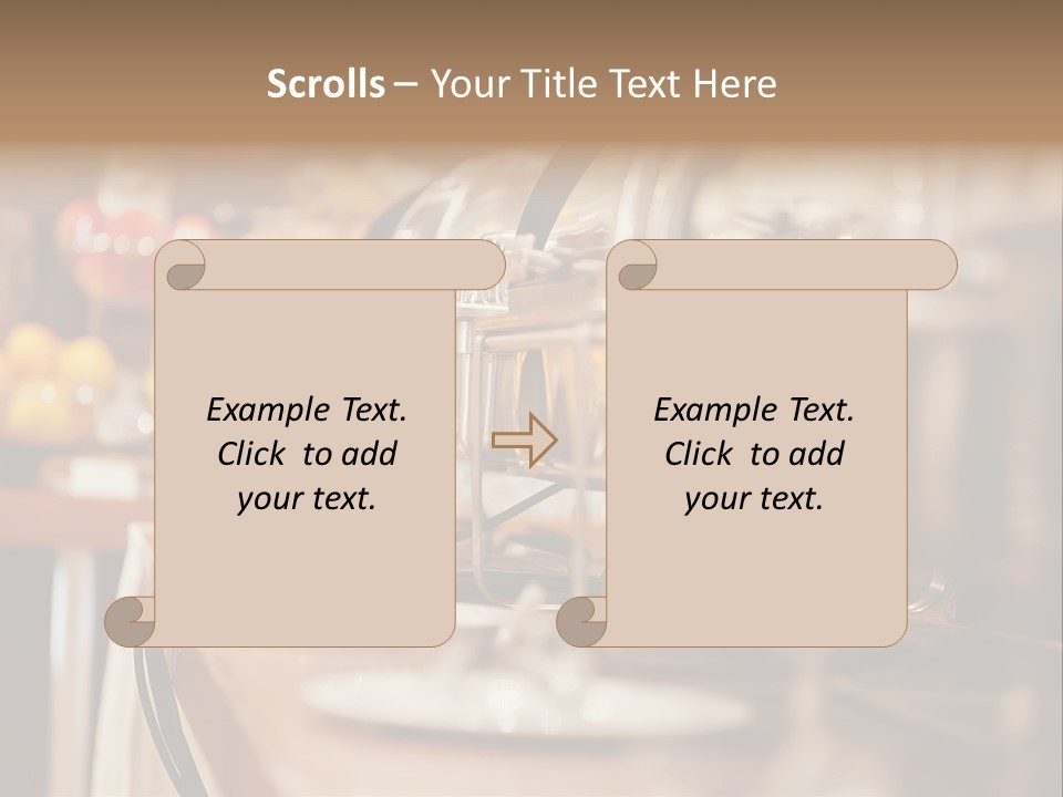 Objects Food Containers PowerPoint Template