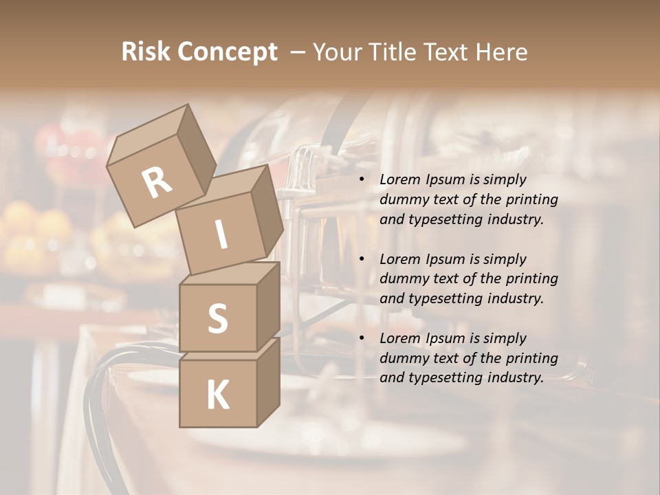 Objects Food Containers PowerPoint Template