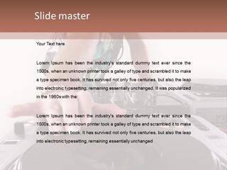 Jockey Stereo Disc PowerPoint Template