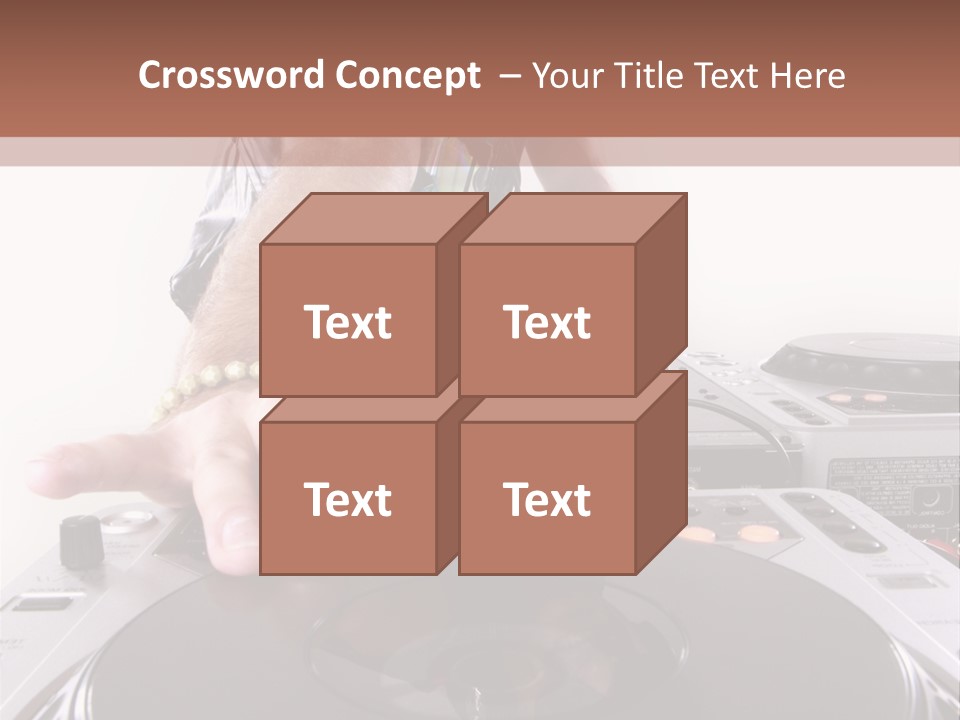 Jockey Stereo Disc PowerPoint Template