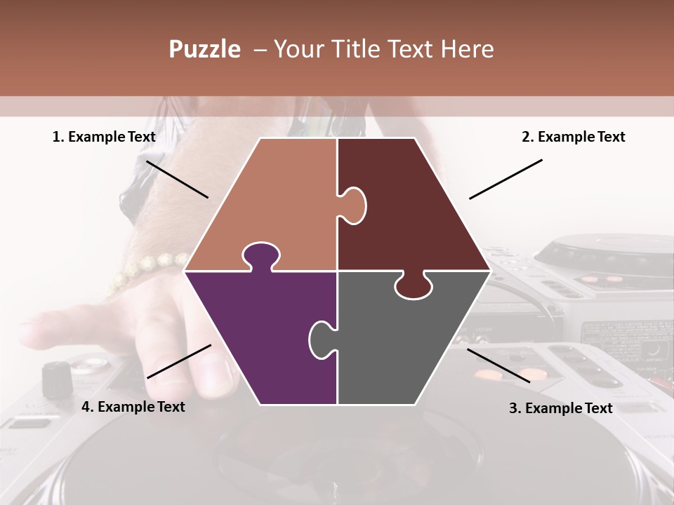 Jockey Stereo Disc PowerPoint Template