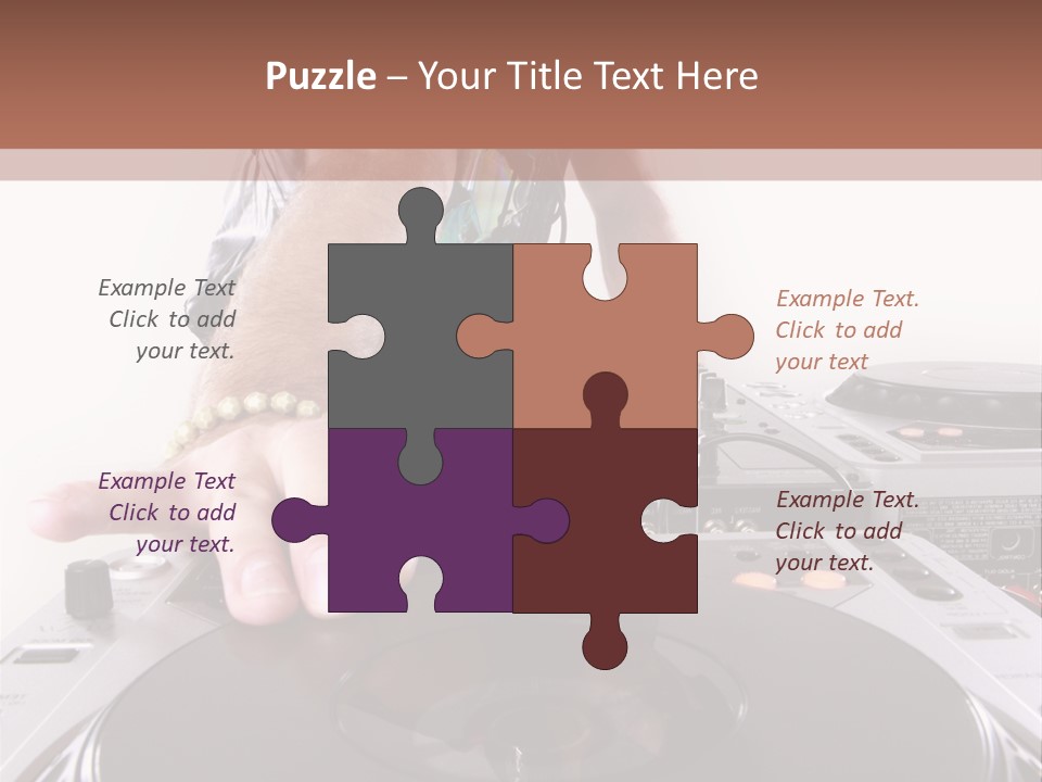 Jockey Stereo Disc PowerPoint Template