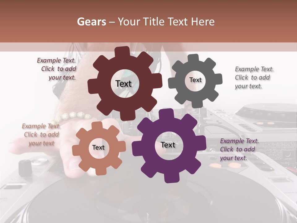 Jockey Stereo Disc PowerPoint Template