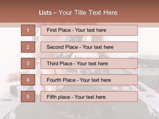 Jockey Stereo Disc PowerPoint Template