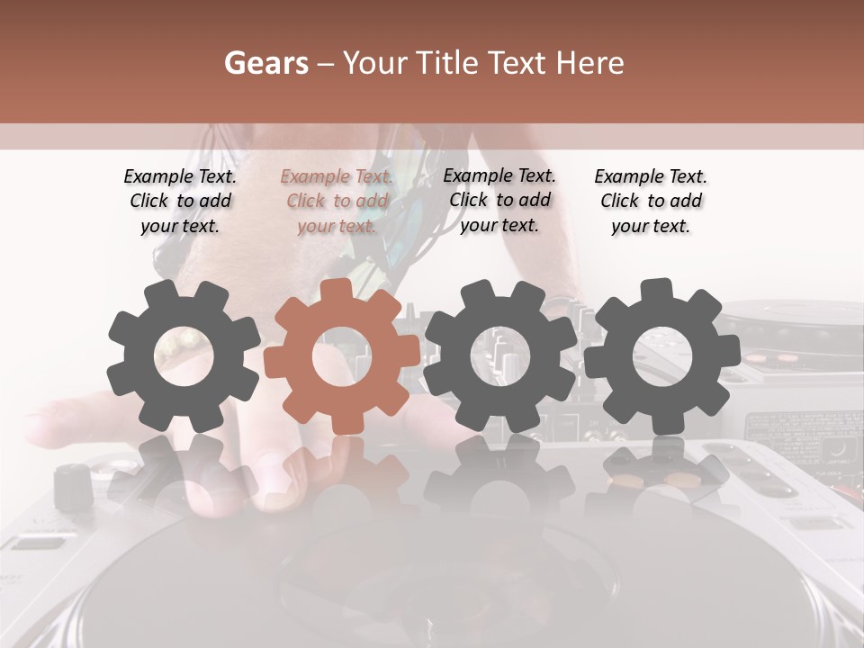 Jockey Stereo Disc PowerPoint Template