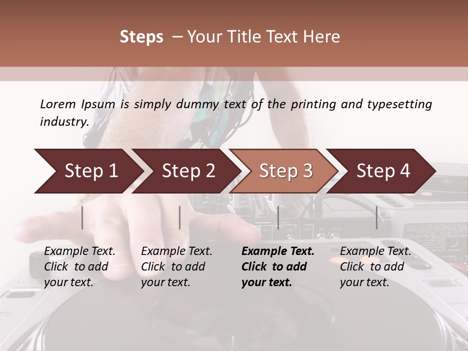 Jockey Stereo Disc PowerPoint Template