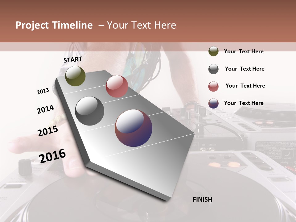 Jockey Stereo Disc PowerPoint Template
