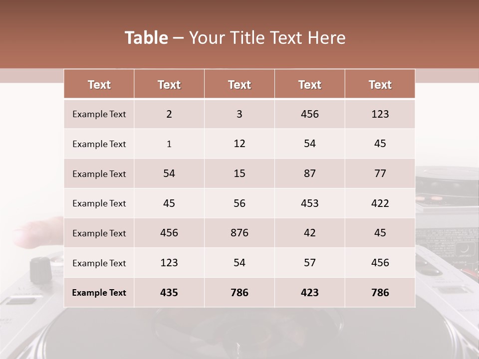 Jockey Stereo Disc PowerPoint Template