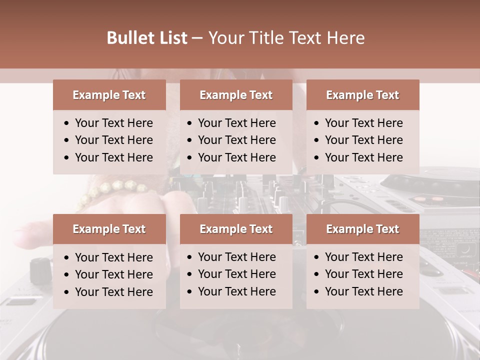 Jockey Stereo Disc PowerPoint Template