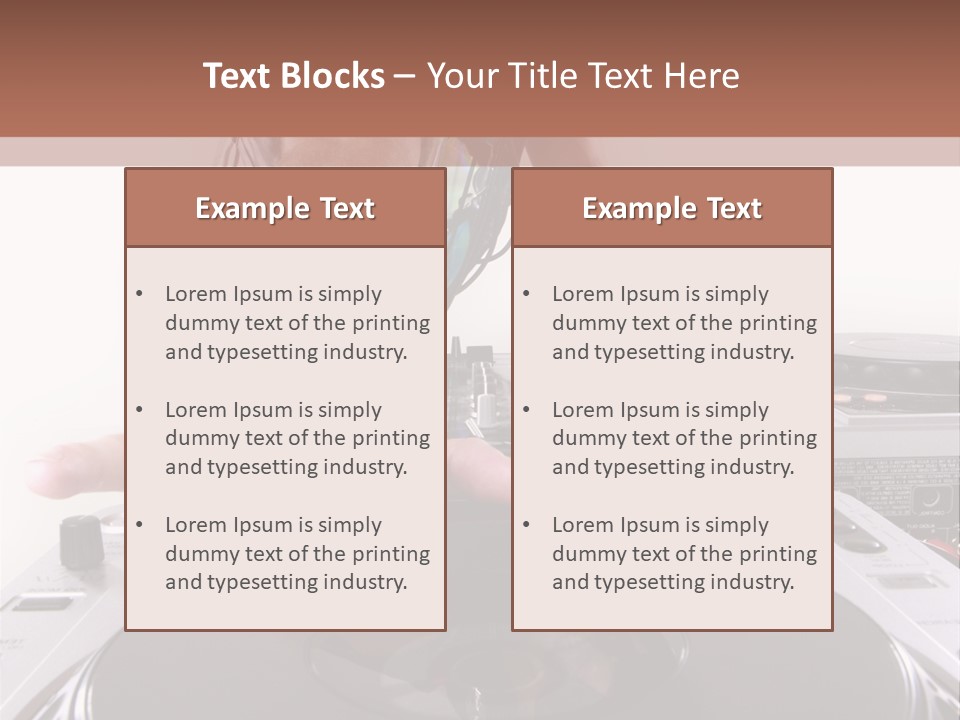 Jockey Stereo Disc PowerPoint Template