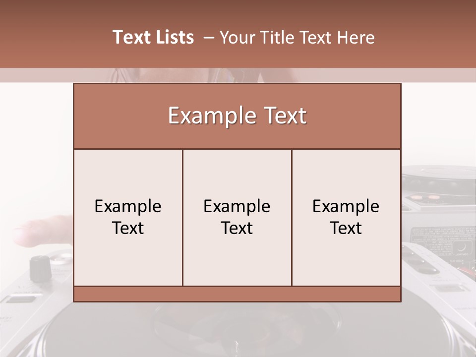Jockey Stereo Disc PowerPoint Template