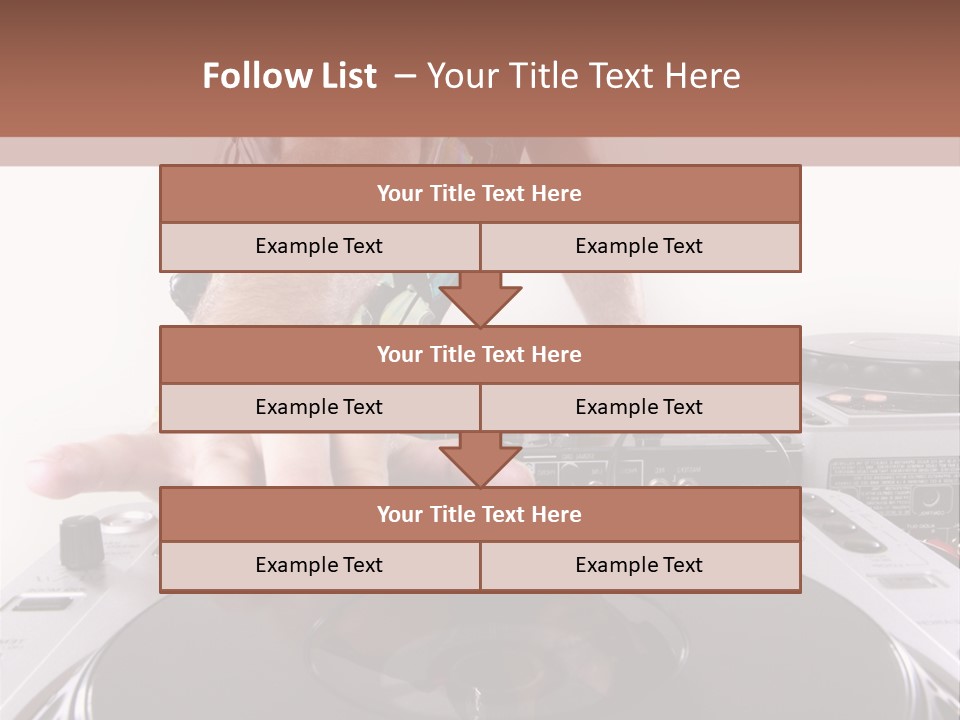 Jockey Stereo Disc PowerPoint Template
