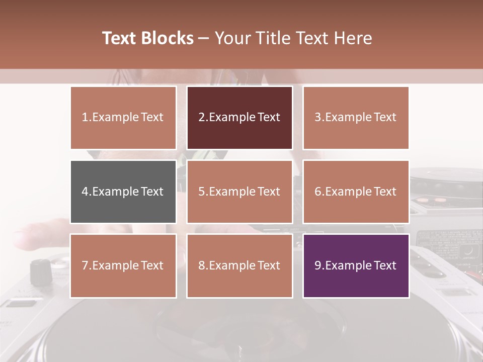 Jockey Stereo Disc PowerPoint Template