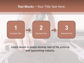 Jockey Stereo Disc PowerPoint Template