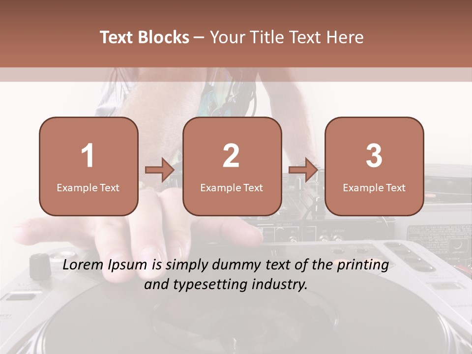 Jockey Stereo Disc PowerPoint Template