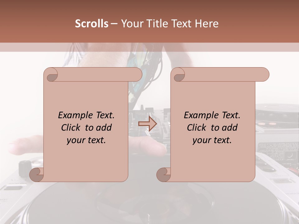 Jockey Stereo Disc PowerPoint Template