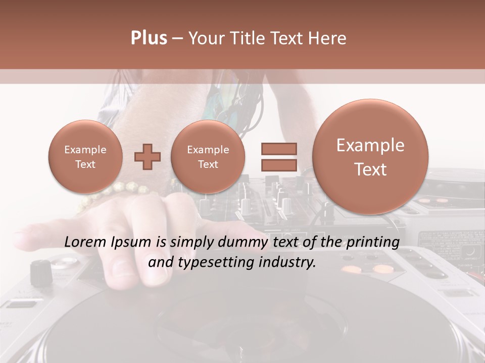 Jockey Stereo Disc PowerPoint Template