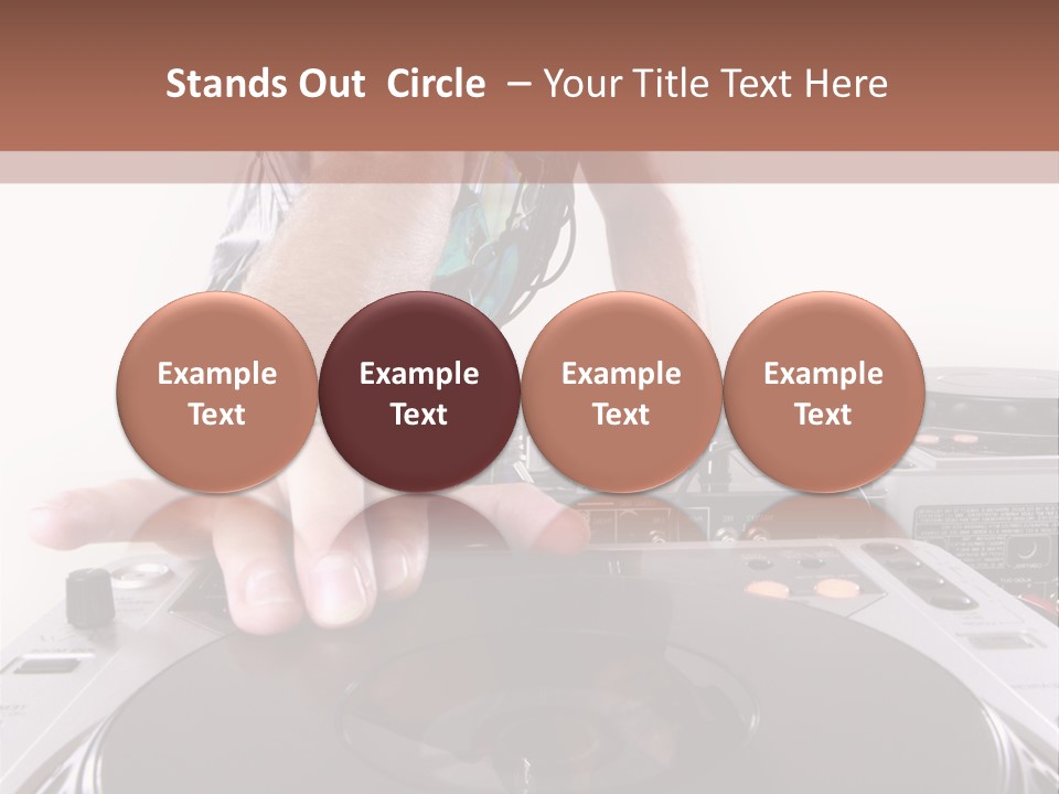 Jockey Stereo Disc PowerPoint Template