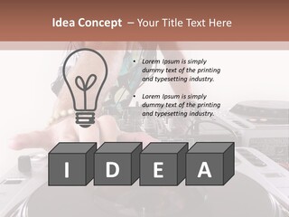 Jockey Stereo Disc PowerPoint Template