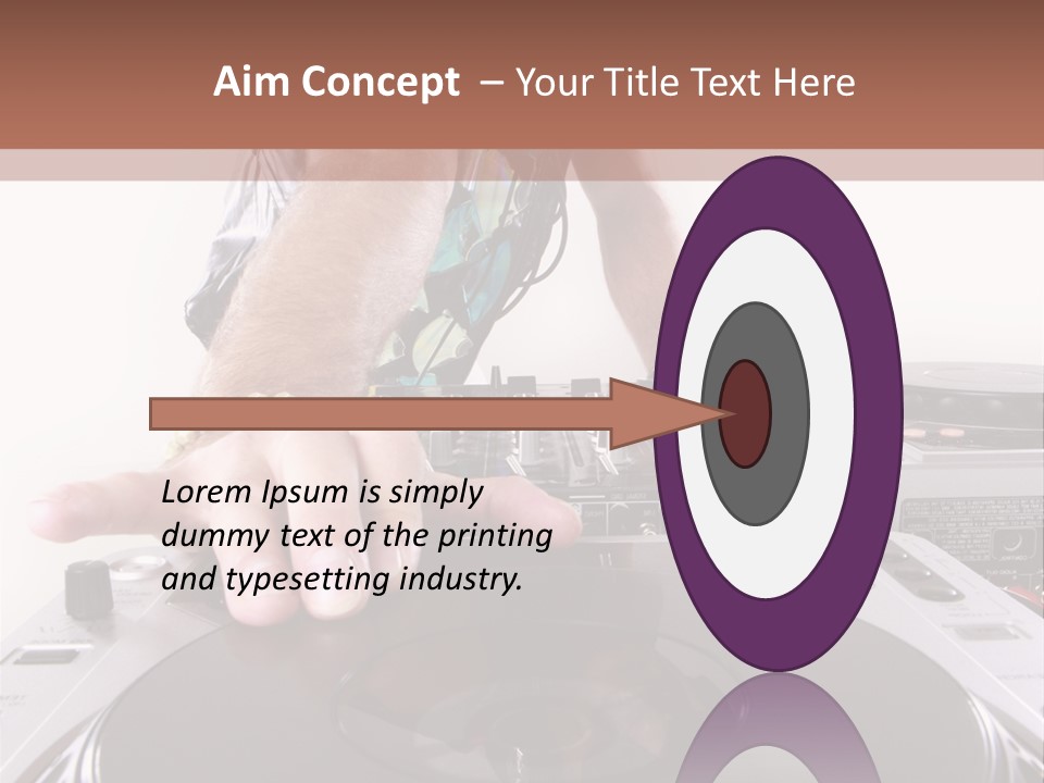 Jockey Stereo Disc PowerPoint Template