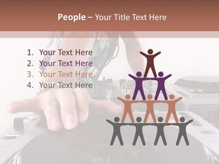 Jockey Stereo Disc PowerPoint Template