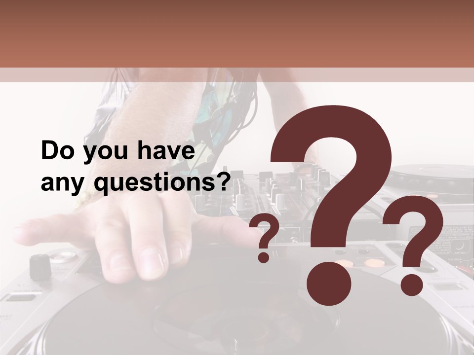 Jockey Stereo Disc PowerPoint Template