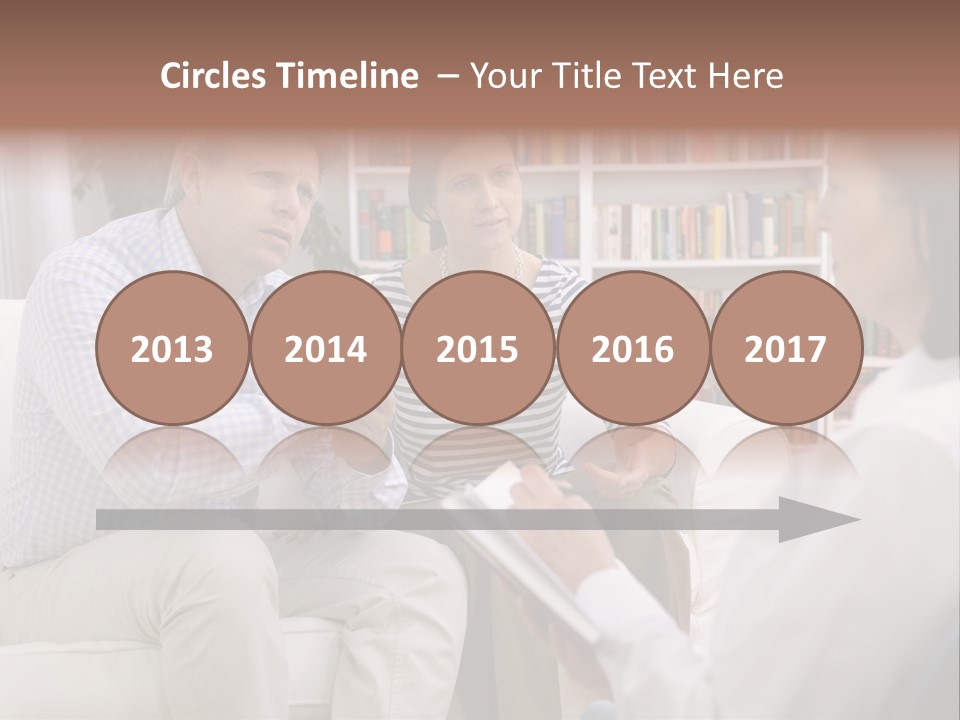 A Man And Woman Sitting On A Couch Talking To Each Other PowerPoint Template