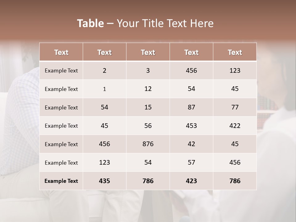 A Man And Woman Sitting On A Couch Talking To Each Other PowerPoint Template