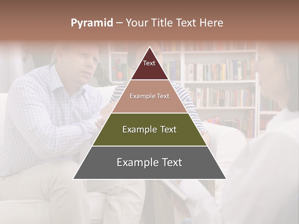 A Man And Woman Sitting On A Couch Talking To Each Other PowerPoint Template