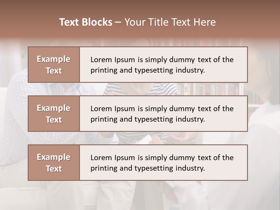 A Man And Woman Sitting On A Couch Talking To Each Other PowerPoint Template