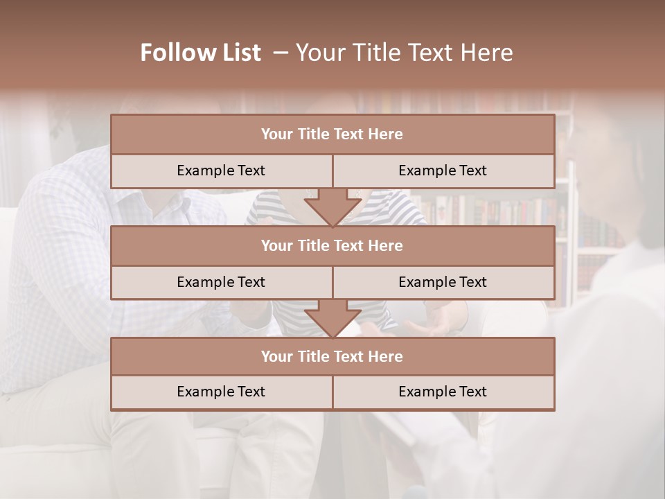 A Man And Woman Sitting On A Couch Talking To Each Other PowerPoint Template