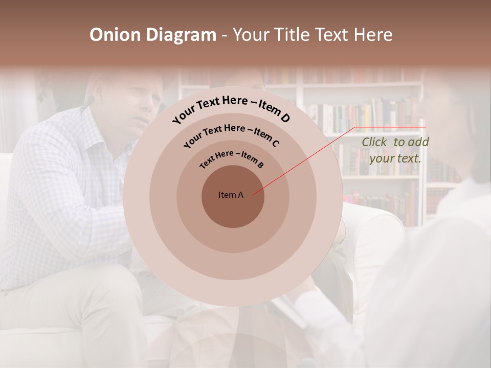 A Man And Woman Sitting On A Couch Talking To Each Other PowerPoint Template