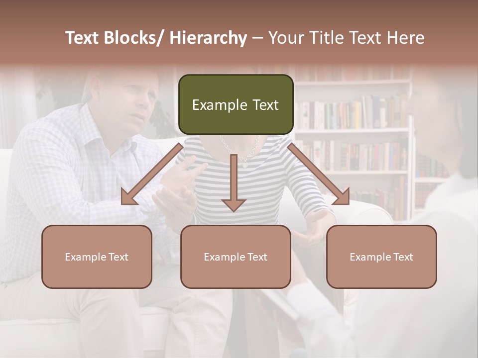 A Man And Woman Sitting On A Couch Talking To Each Other PowerPoint Template