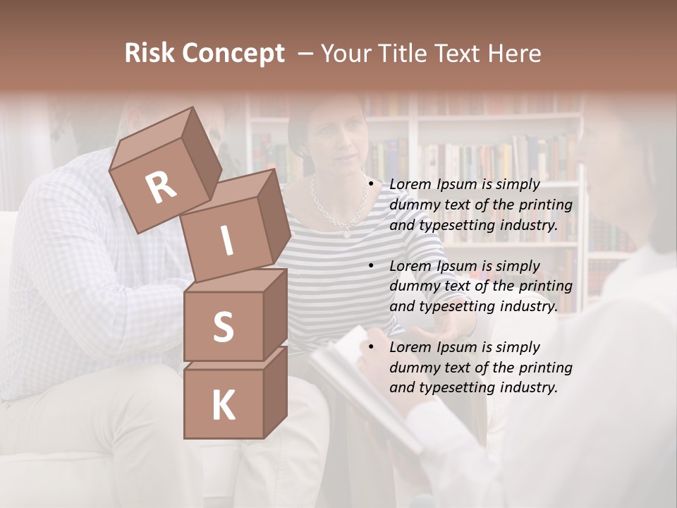 A Man And Woman Sitting On A Couch Talking To Each Other PowerPoint Template