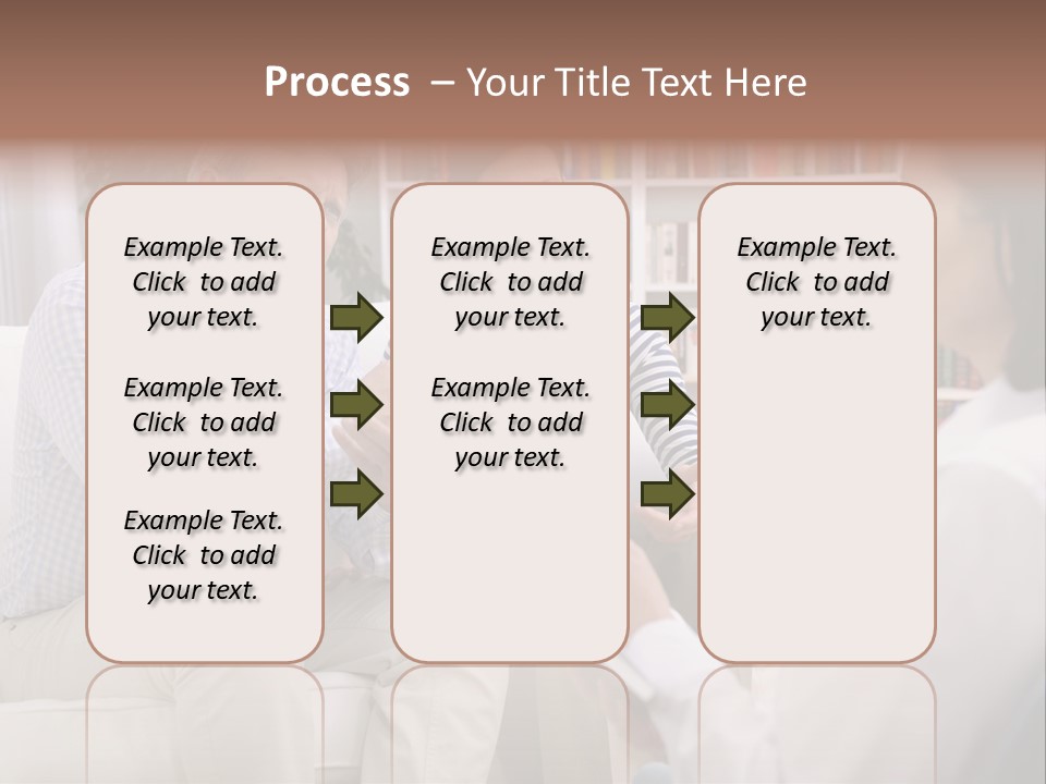 A Man And Woman Sitting On A Couch Talking To Each Other PowerPoint Template