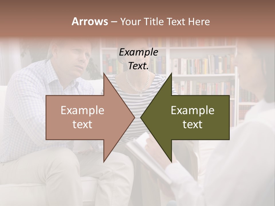 A Man And Woman Sitting On A Couch Talking To Each Other PowerPoint Template