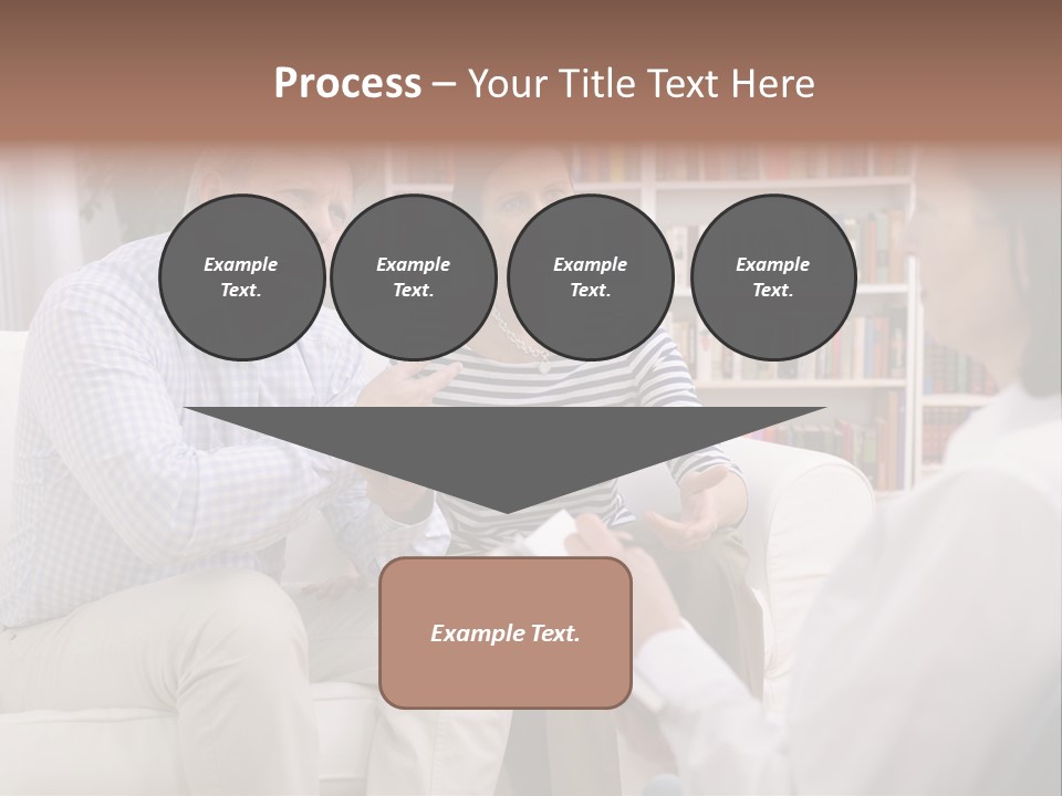 A Man And Woman Sitting On A Couch Talking To Each Other PowerPoint Template