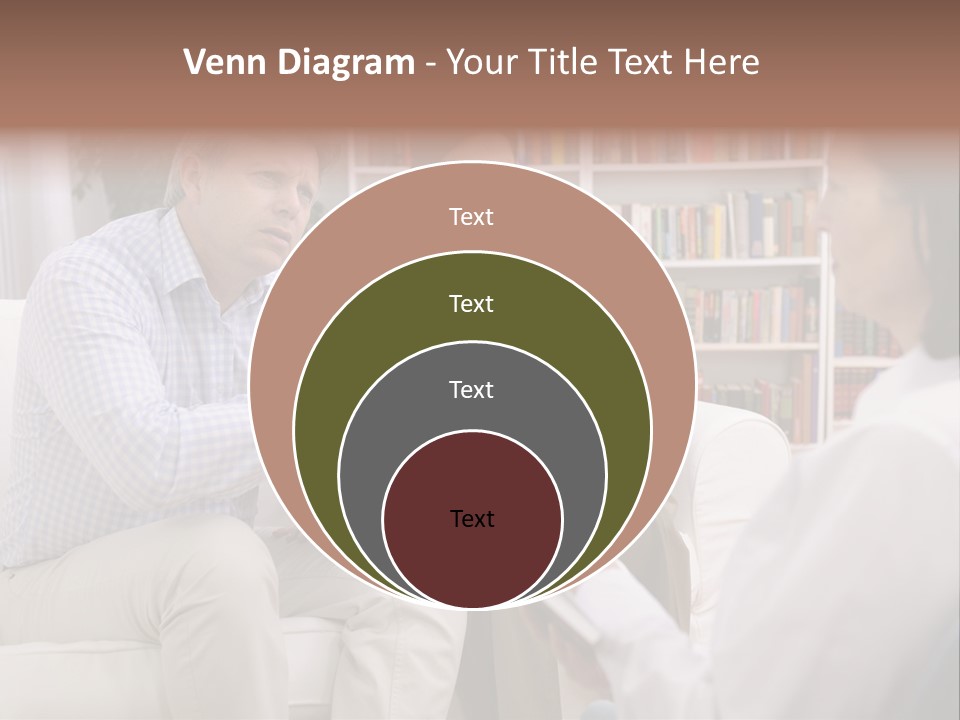A Man And Woman Sitting On A Couch Talking To Each Other PowerPoint Template