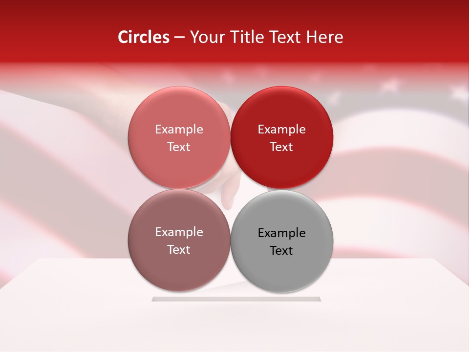 Election Female Man PowerPoint Template