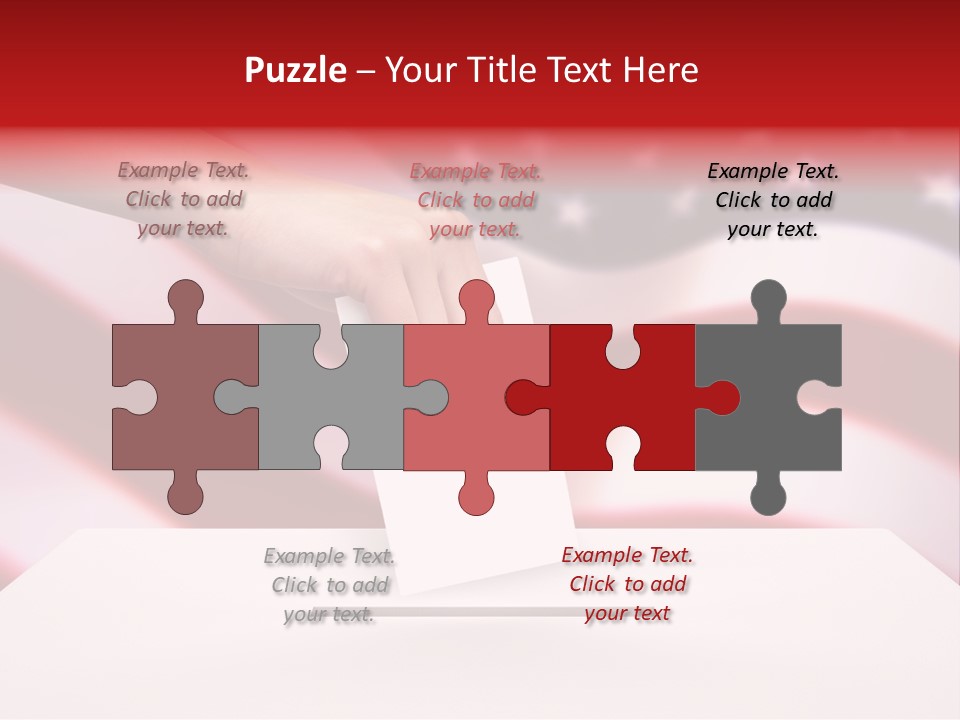 Election Female Man PowerPoint Template