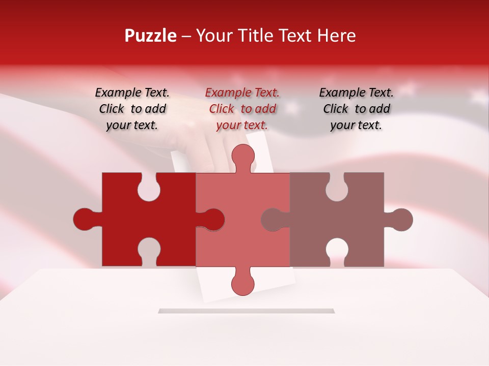 Election Female Man PowerPoint Template