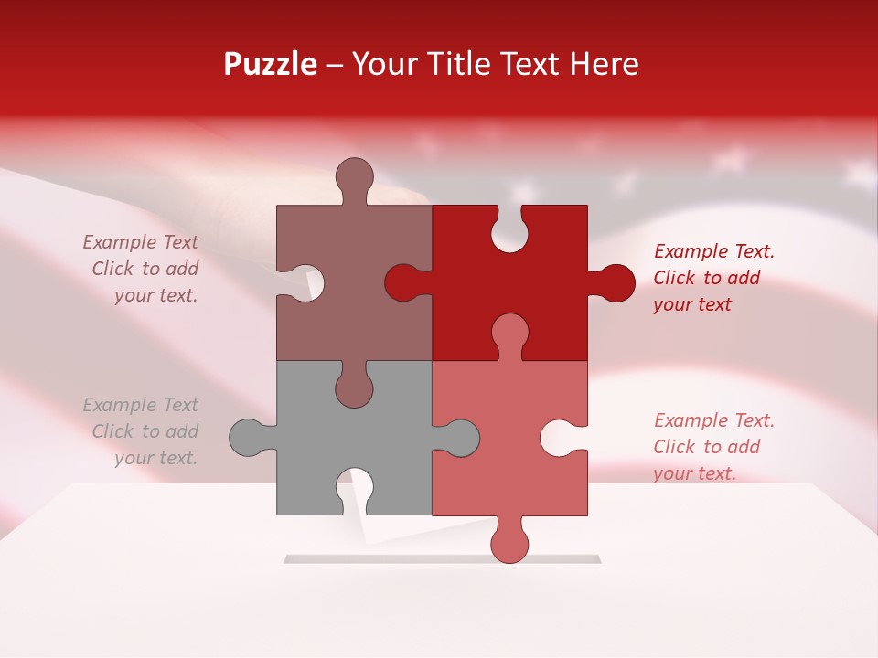 Election Female Man PowerPoint Template